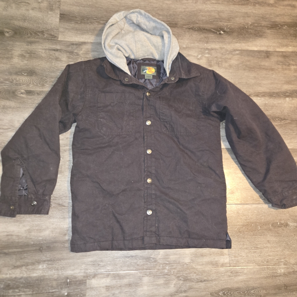 Bass Pro Shops Black and Gray Kids Raincoat